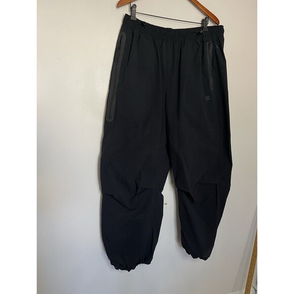 Nike Men's XL Black Wind Breaker jogger Pants Pockets Streetwear Active - Picture 2 of 8